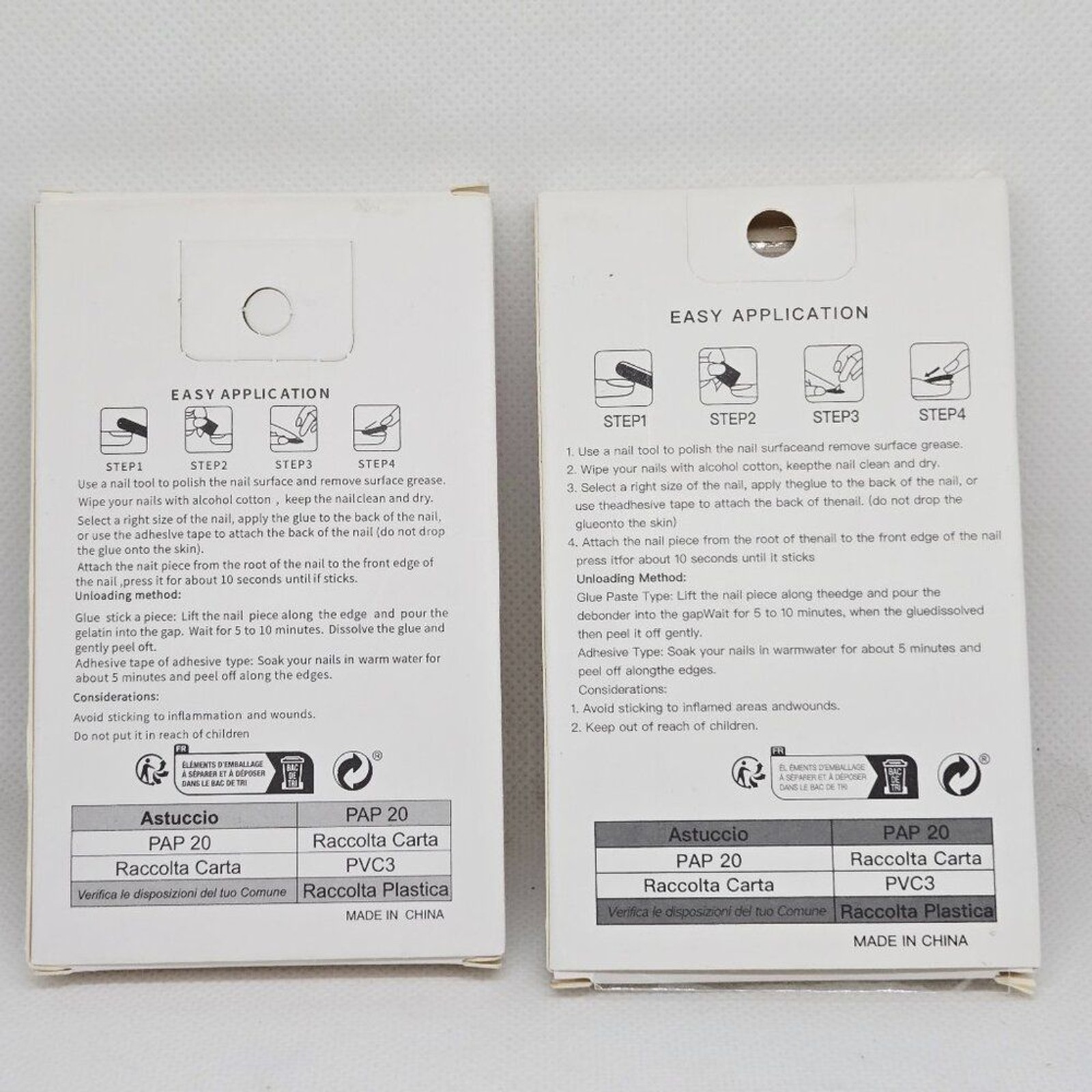 NIB SET OF 2 HALLOWEEN DECOR/PARTY PRESS ON NAILS, GHOSTS, PUMPKINS, 48 TOTAL