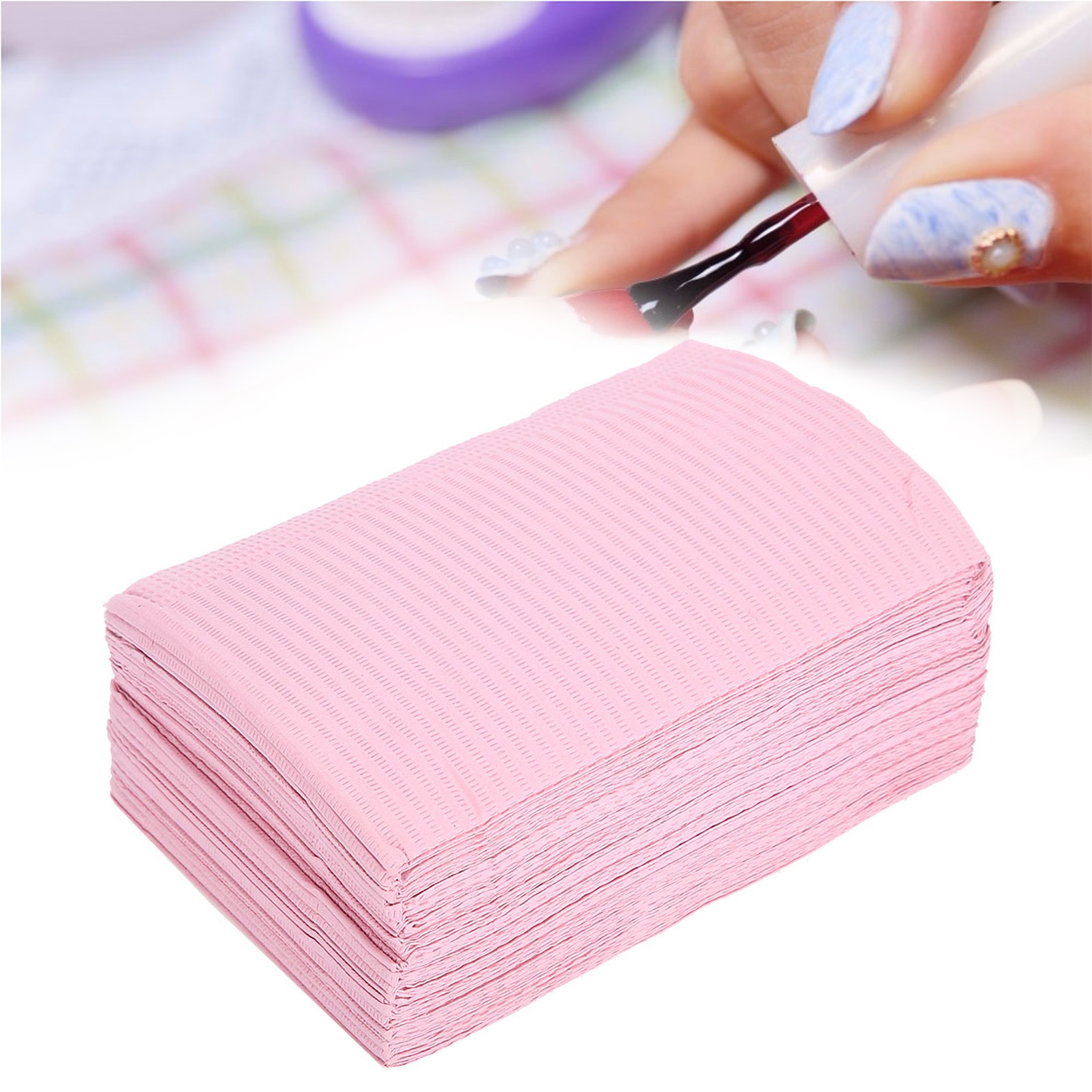 125pcs Nail Art Table Mat Soft & Waterproof For Manicure At Salon Excellent