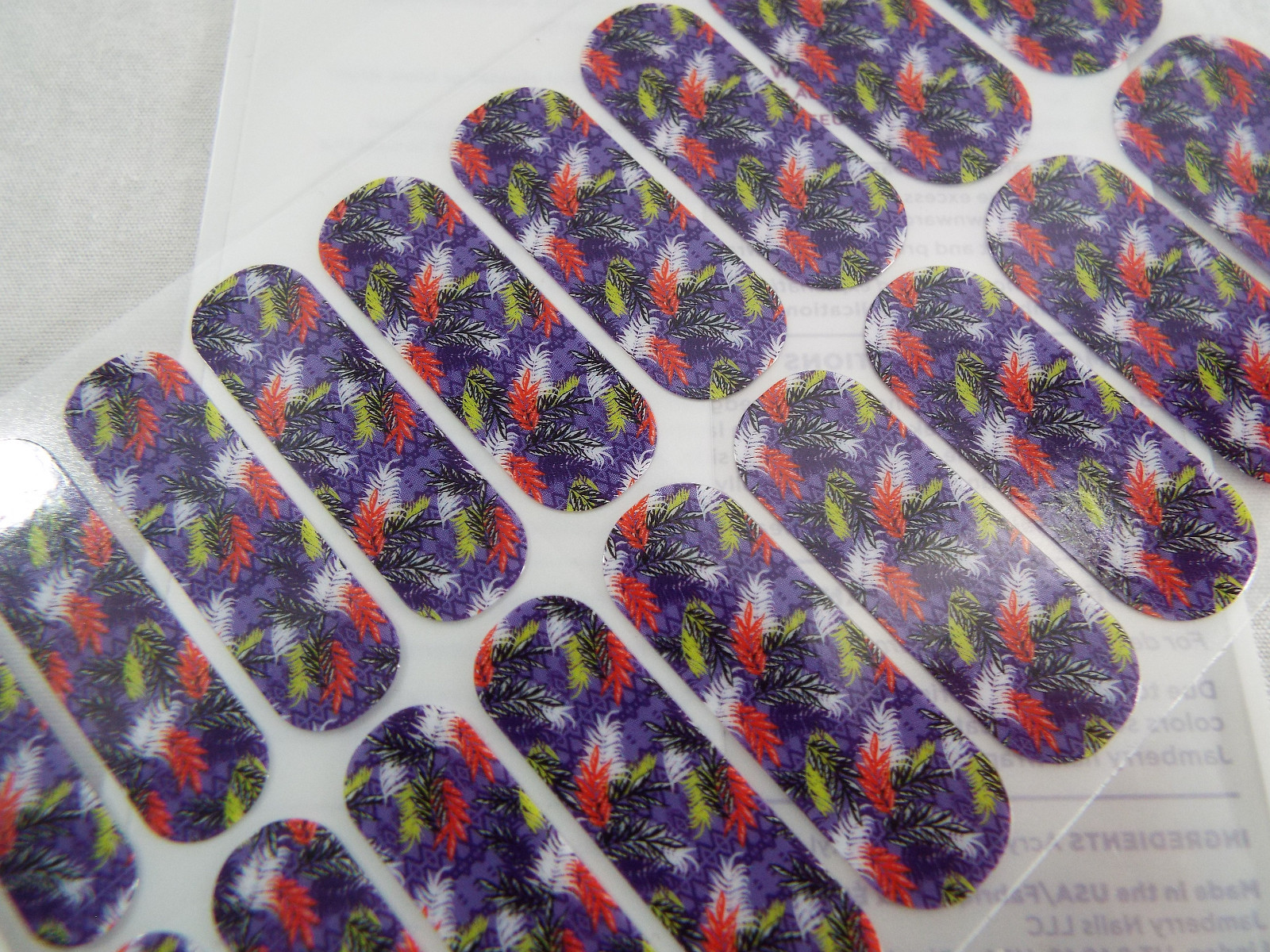 Jamberry The Starlet 0316 27A1 Nail Wrap Full Sheet