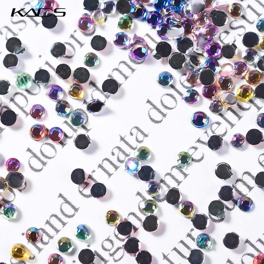 Valentine’s Day Nail Art Decorations 600 Pcs Crystal Glitters Rhinestones