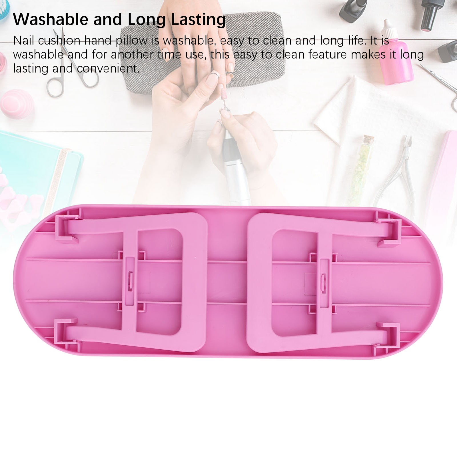 2pcs Nail Hand Rest Foldable Nail Arm Rest Cushion Washable Nail Hand Pillow