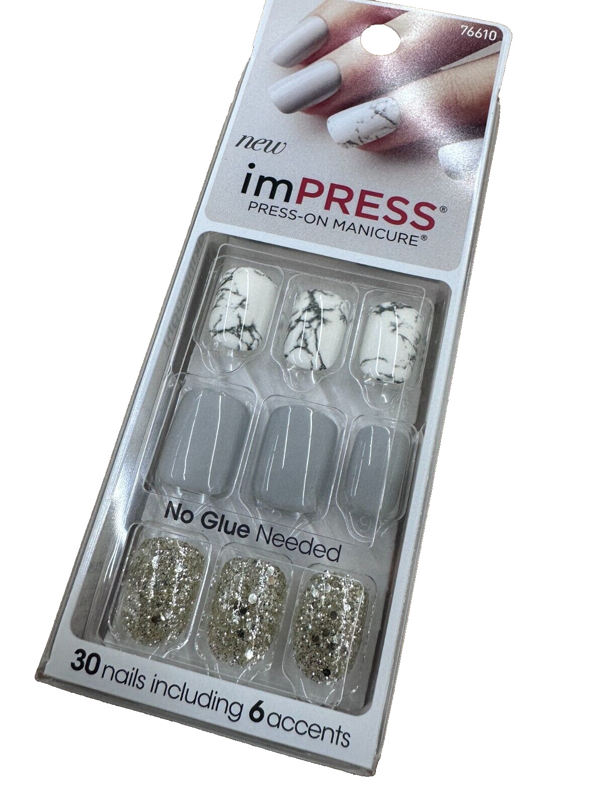 3 packs Kiss imPress Press on Manicure Nails No Glue Fingernails 76610 Yeah Boy