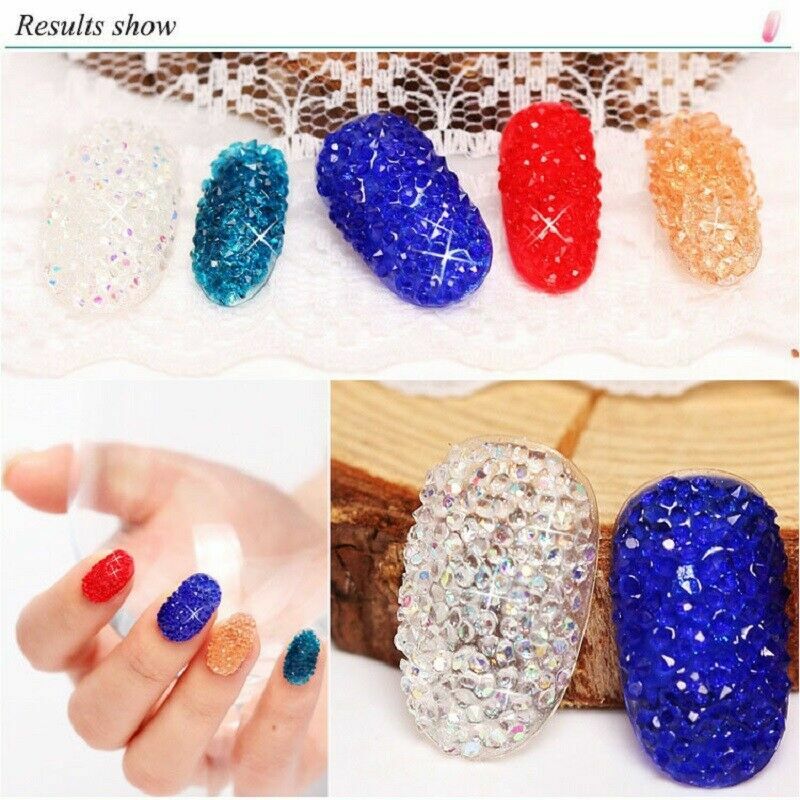 14400pcs Colours Chaton Nail Art Rhinestone Glass Tiny Mini pixie Rhinestones