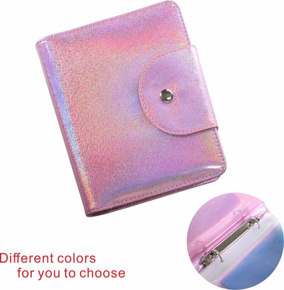 VNC 20 Slots Nail Art Stamp Plate Holder Stamping Plates Storage Bag C-Pink
