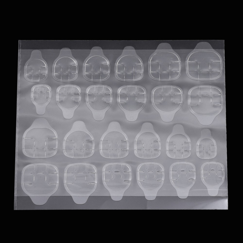 20 Sheets Artificial Nails Attachment for Adhesion Glue Double-sided Sticker