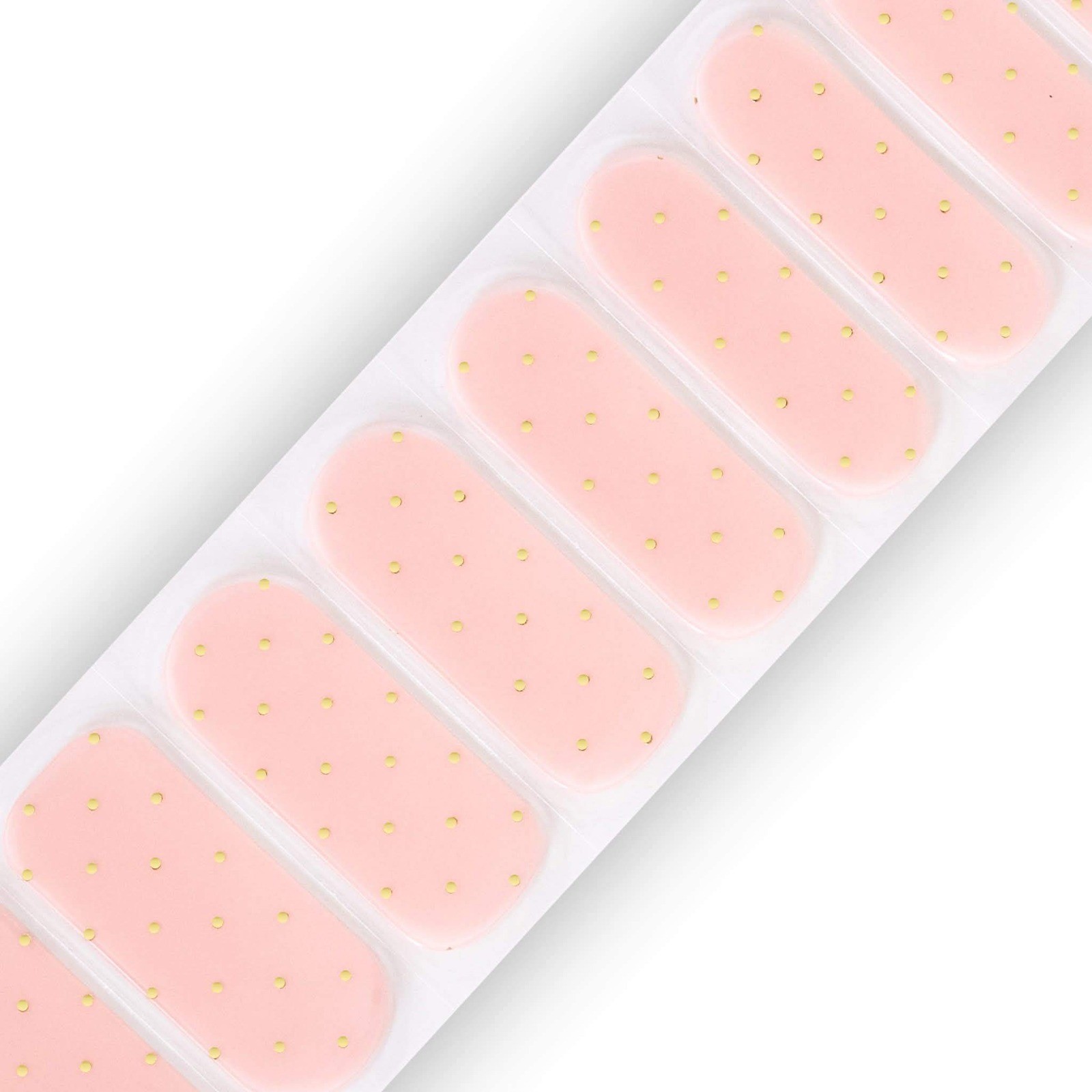 Siara Martin Beauty Cordelia Elite UV Gel Nail Wraps Pink Gold Polka Dot Strips
