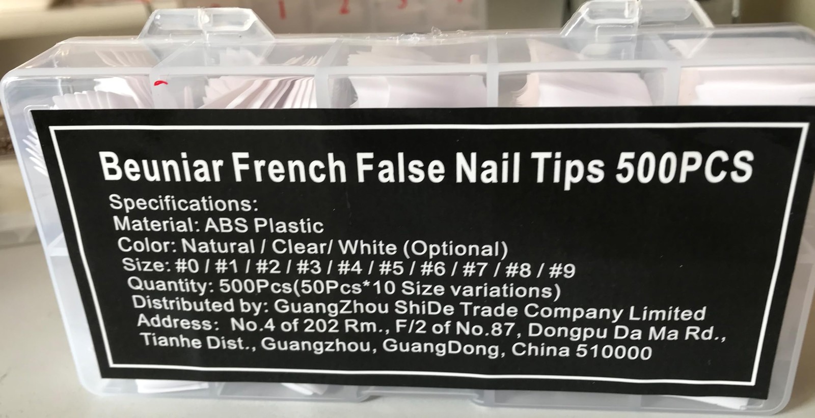 Acrylic Nail Tips White 500Pcs French Artificial False Tip for Manicure Nails…