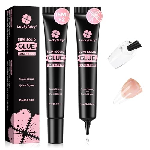 15g Nail Glue for Press Ons – 2pcs – 15g x 2 Nail Glue – No Lamp Needed
