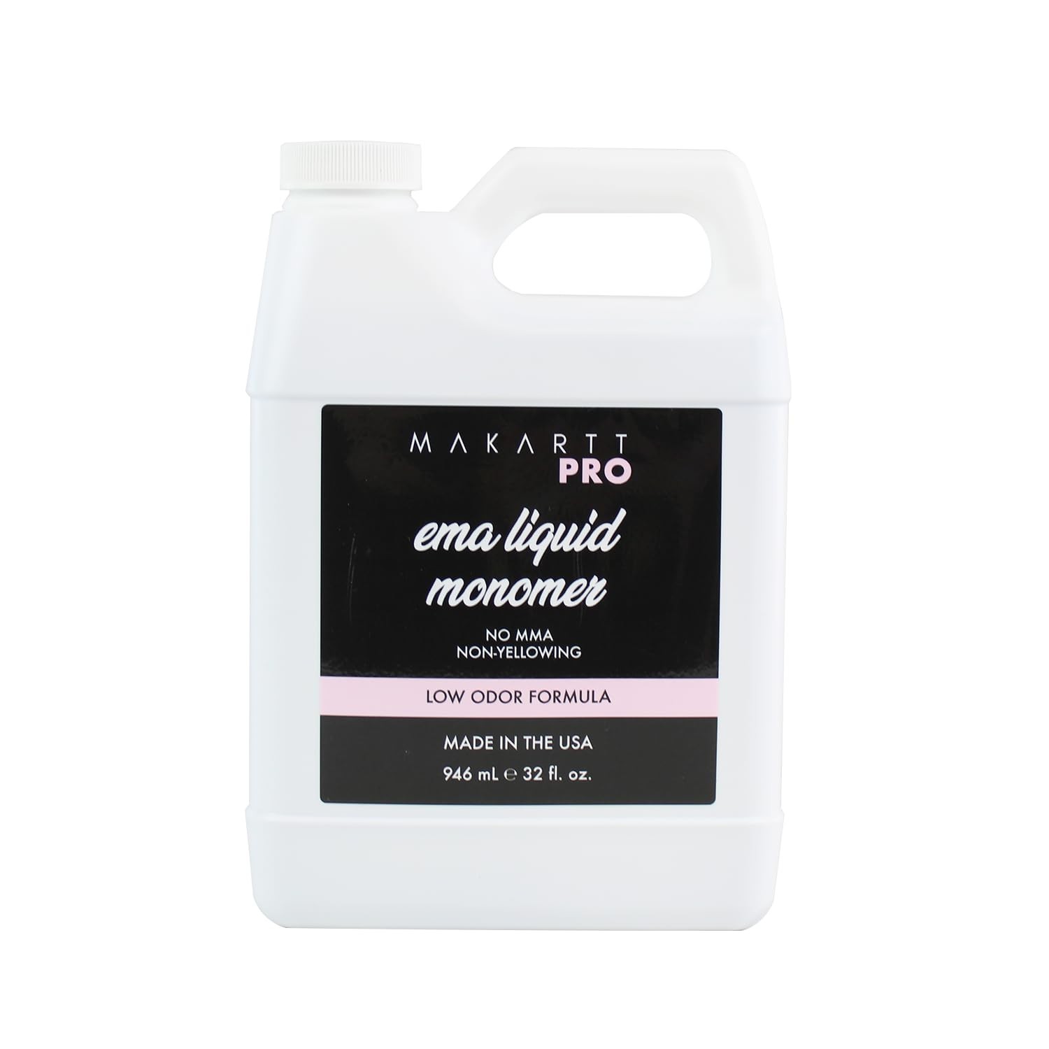 Acrylic Nail Monomer 32 fl oz – Low Odor, Non-Yellowing, Fast-Setting Formula