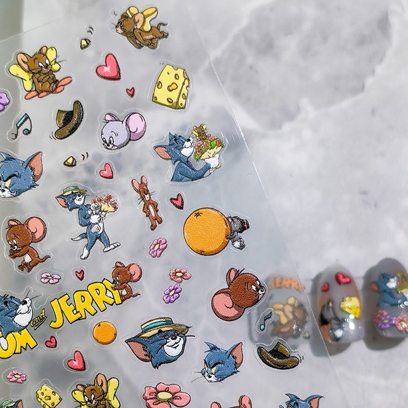 Theme Nail Art Stickers, Character Nail Decal Art, Cartoon Nail Art Stickers(12)
