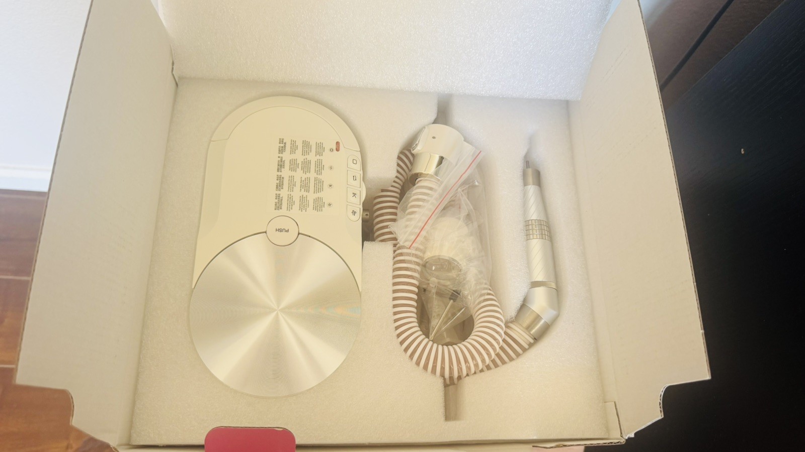 PULLYON 2-in-1 Turbine Brushless Nail Dust Collector Builtin Bucket Luxury Salon