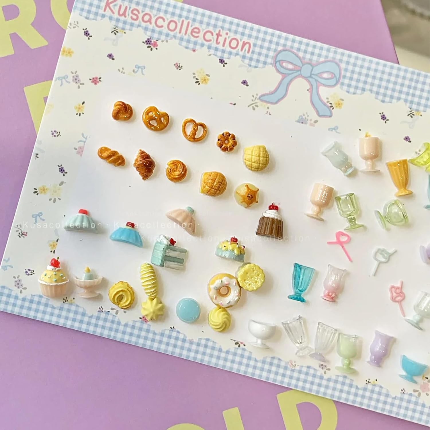 2Pcs 3D Nail Art Silicone Molds, Cute Food Dessert Charms, Kawaii Ice Cream