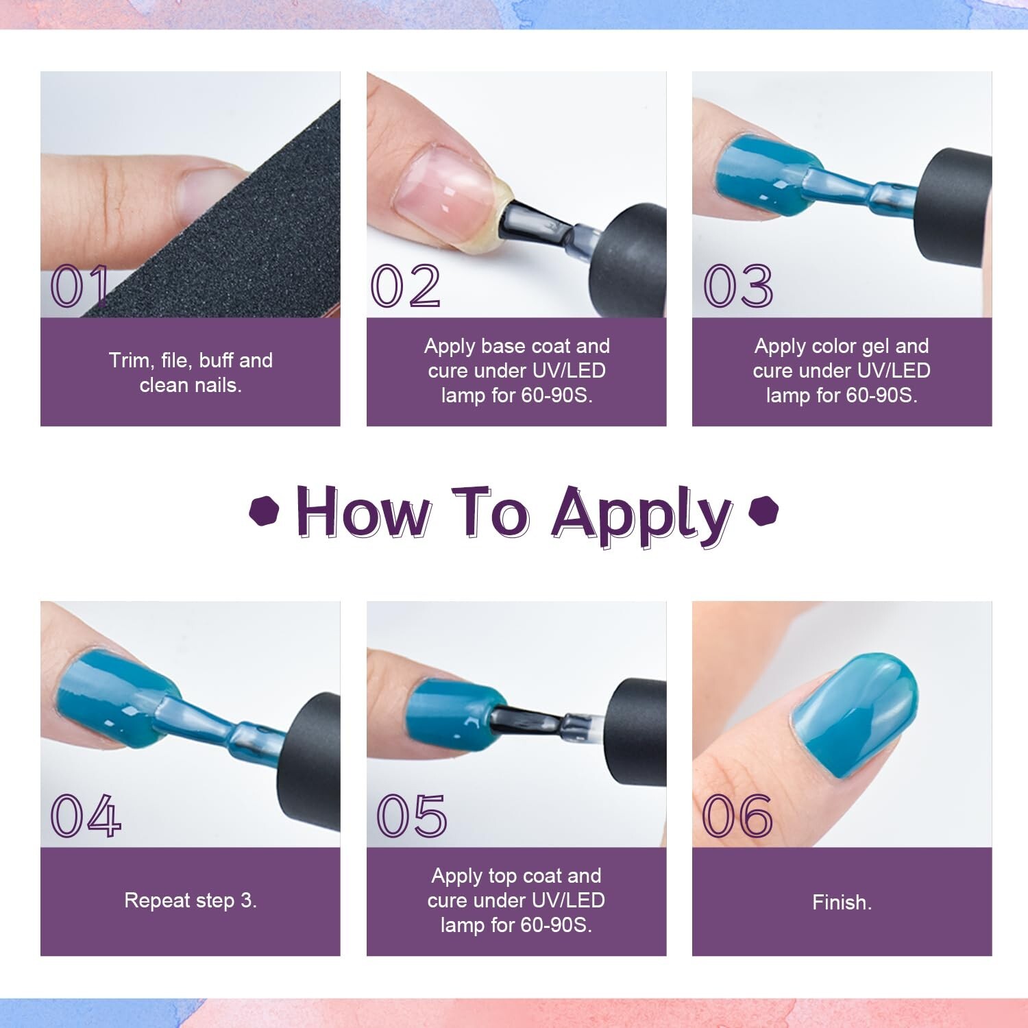 Kit De Unas Acrilicas Completo Manicura Uñas De Colores Una Postizas Uñas Acríli