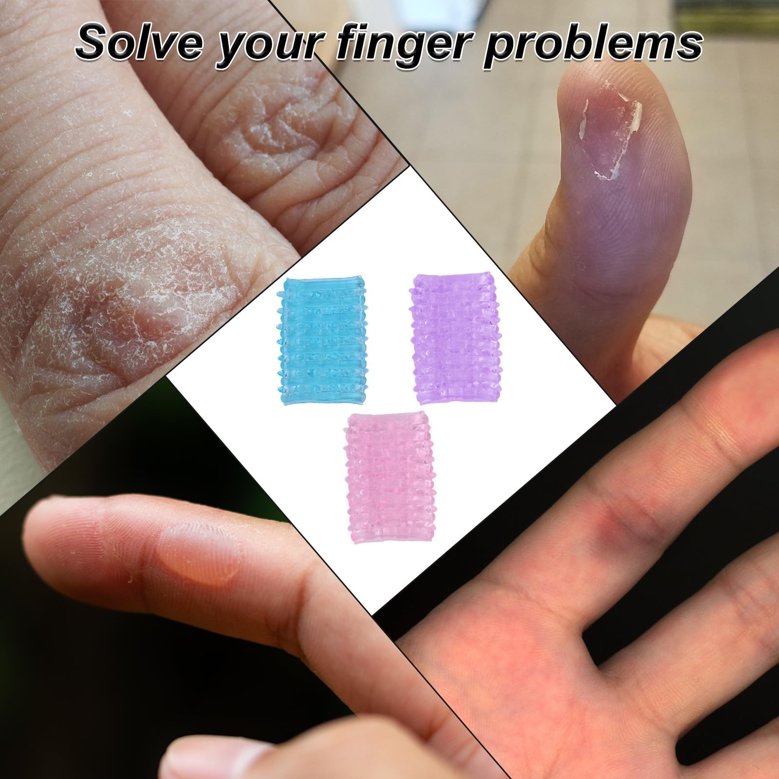 3pcs Finger Covers, Washable & Reusable Finger Guard Protector for Scratching…