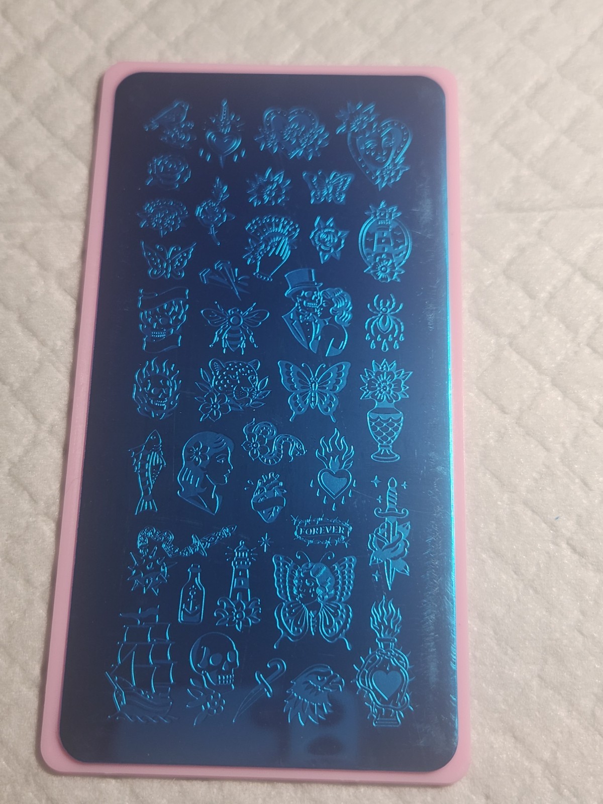 Nail Stamping Plate – American Traditional Tattoo Style Images – RXT-04 – new