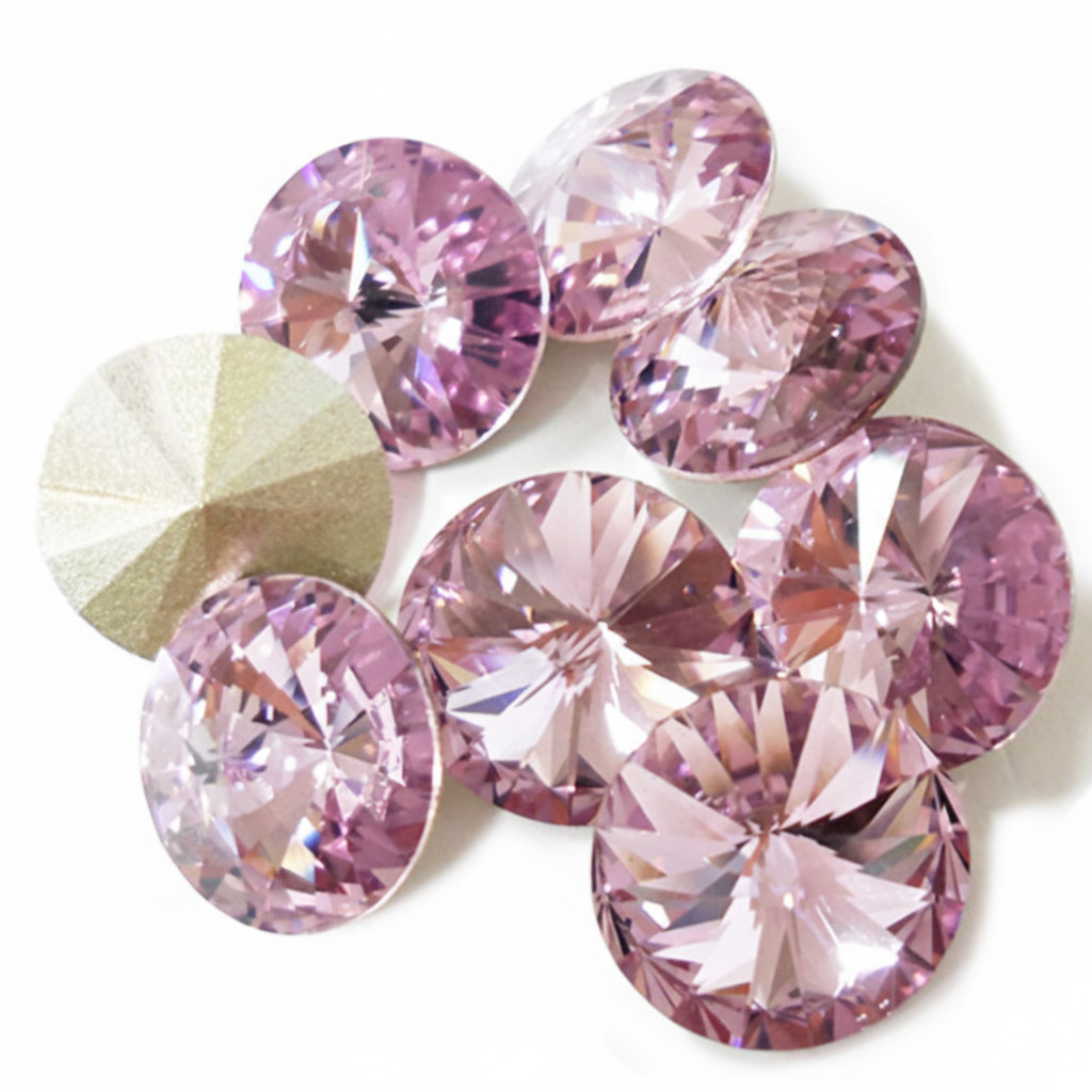 Swarovski 1122 Rivoli Round Stone SS47 10.7mm Pointed Back Crystal 2pcs