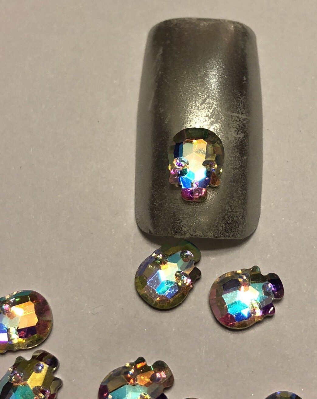 calaberita de cristal aurora boreal o tornasol 4 pz