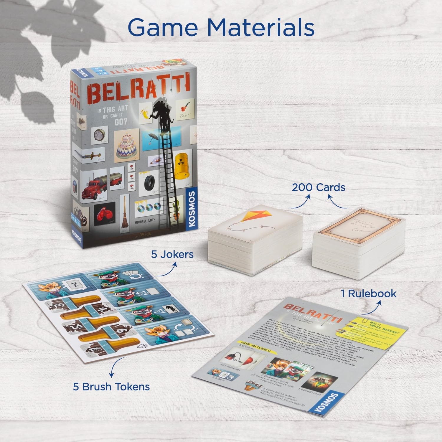 Belratti | Party Game | Family | 3-7 5.1 x 7.1 x 1.7 inches, Multicolor