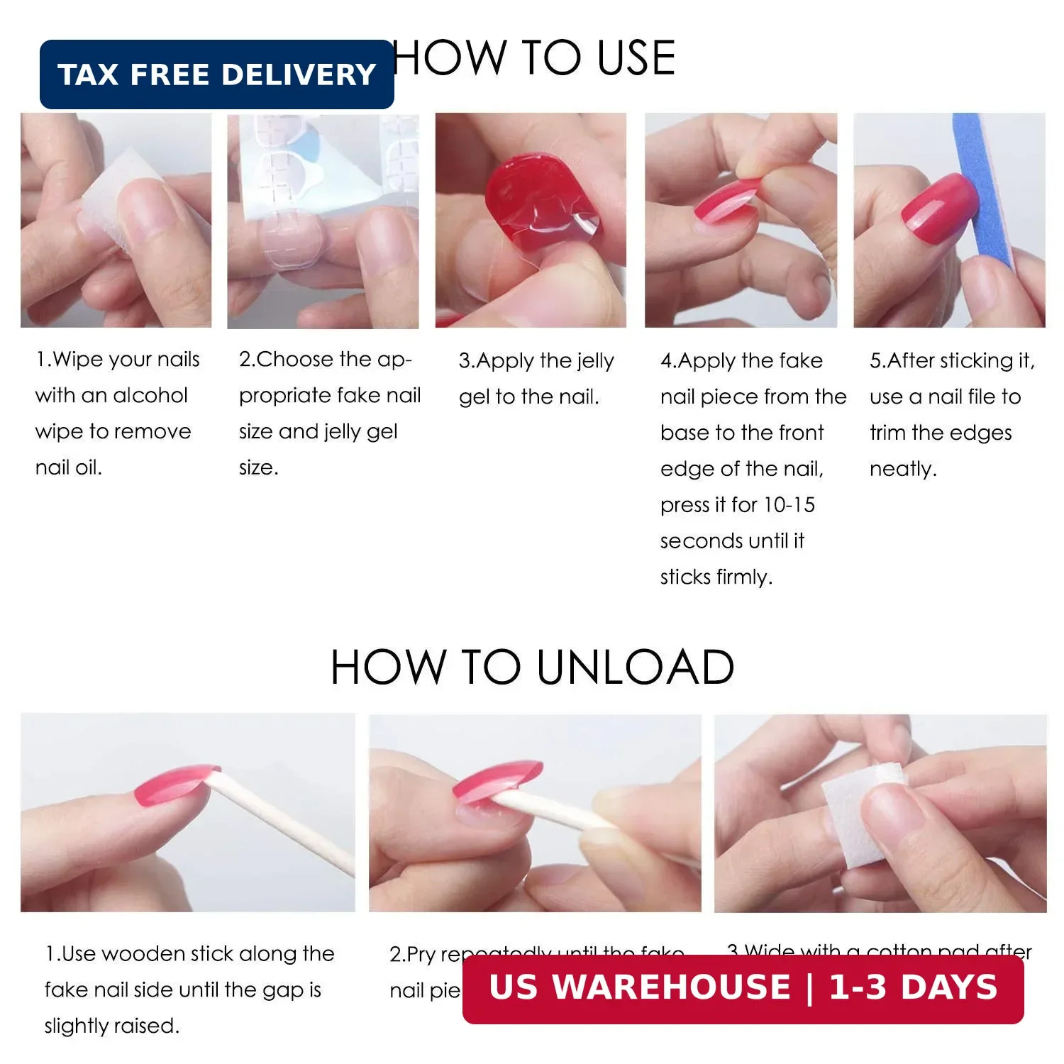 LPOODDNU Purple Pink Press on Nails Almond – Medium 3D Embossed Flower Fake Nail
