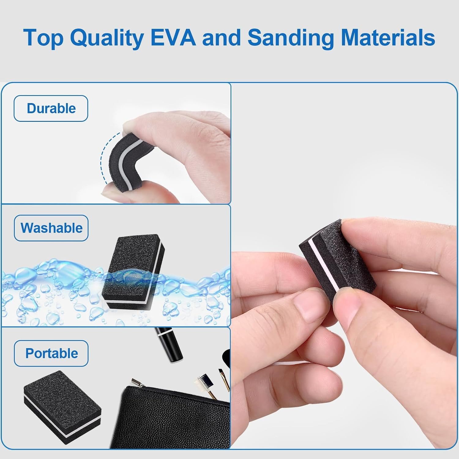 Nail Buffers (50 Pack), Mini Buffer Block Nail File for Acrylic Nails and Natura