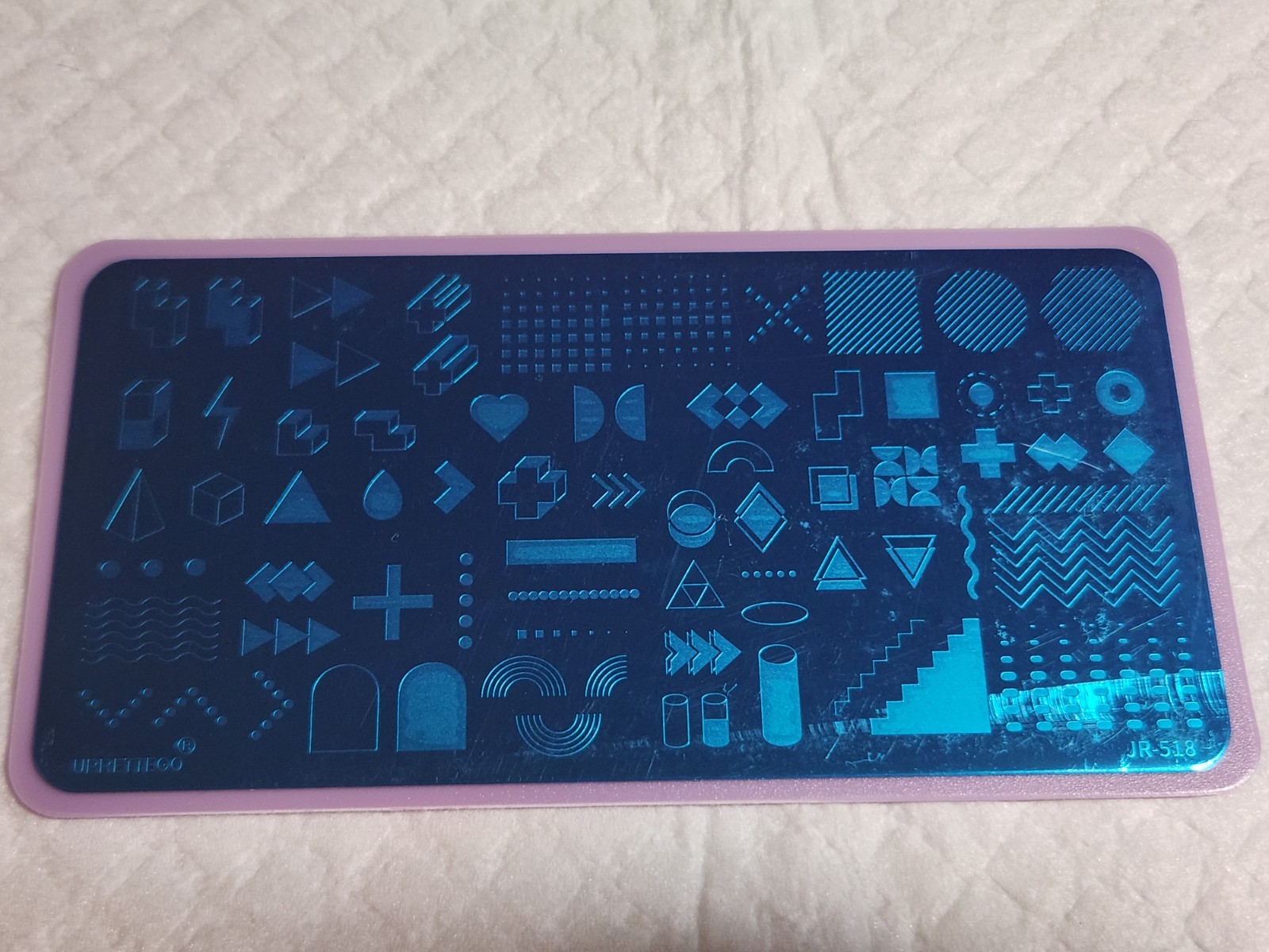Geometry but Fun Nail Stamping Plate – New (JR-518)