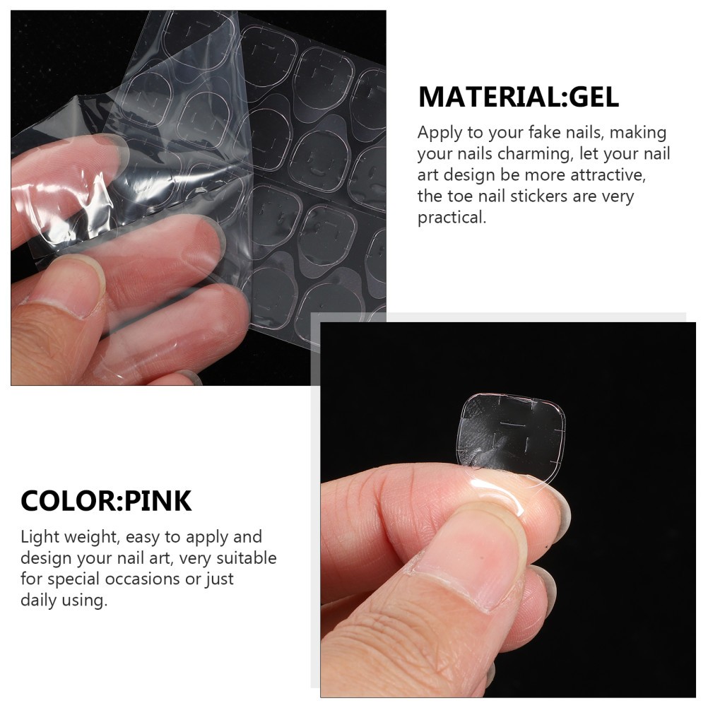50 Sheets Nail Adhesive Tabs Extra Strong Stick Nails Tips Stickers