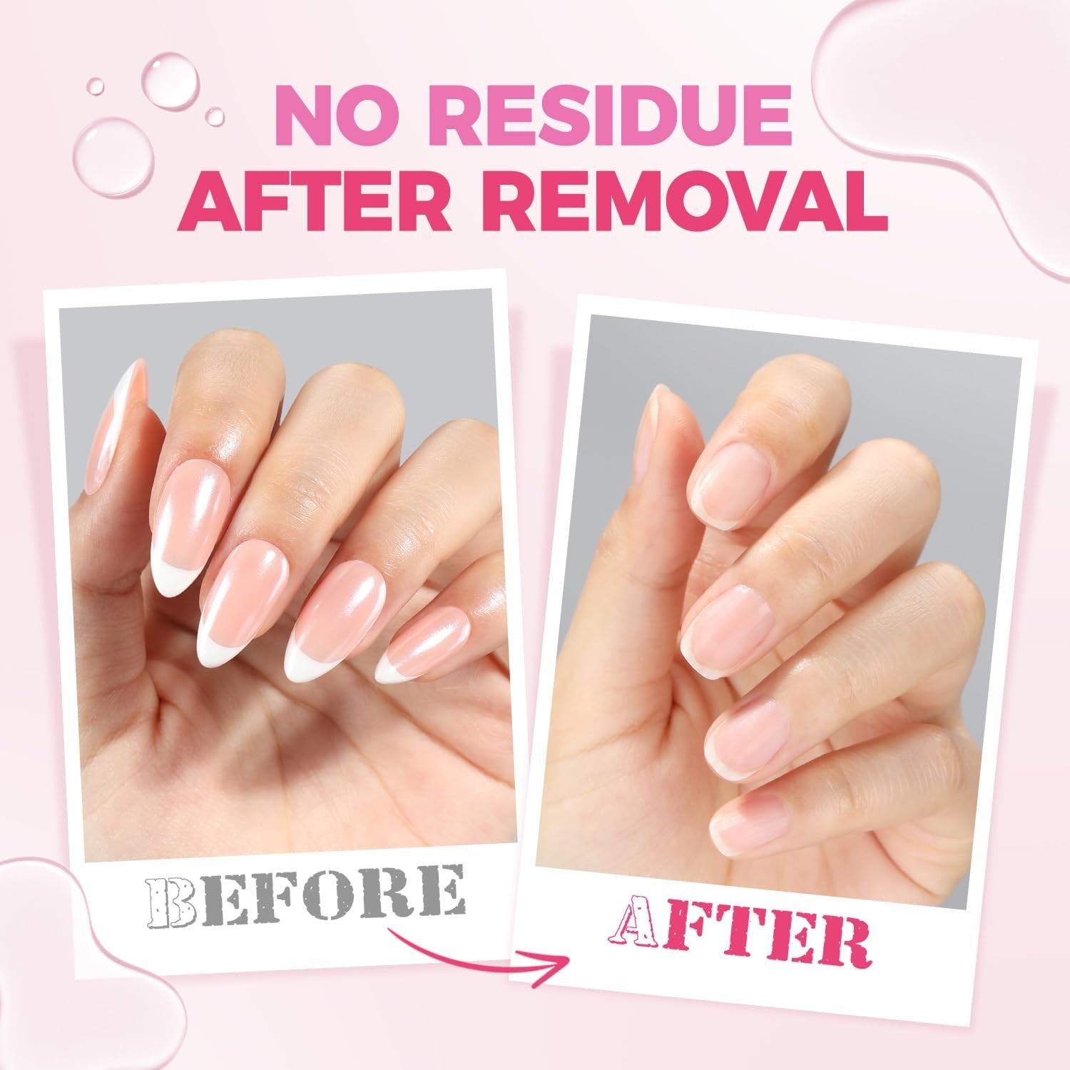 UNA GELLA Nail Glue Remover for Press on Nails 15ml Upgraded Stick & Remove 2 in