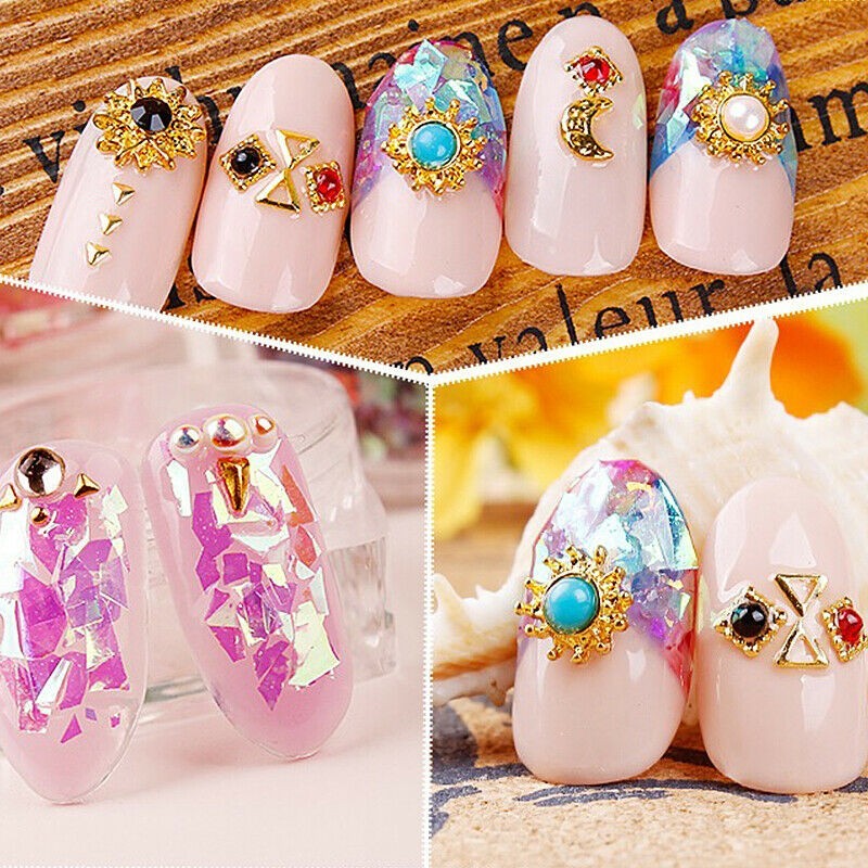 Irregular Nail Flakes Candy Glass Paper Nail Glitter Sequins Paillette DIY Decor