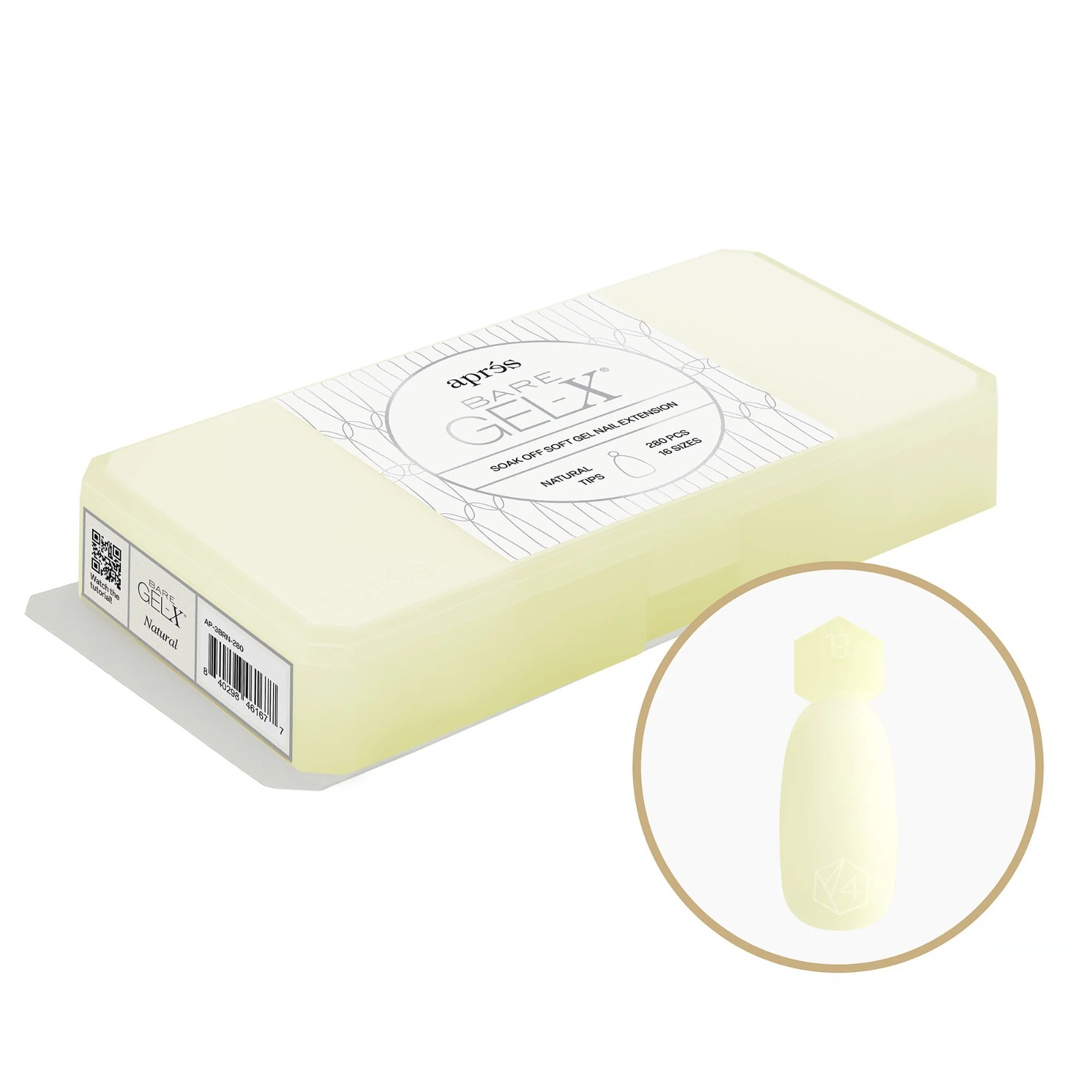 Apres Bare Gel-X – Natural Box Of Tips (280Pcs)