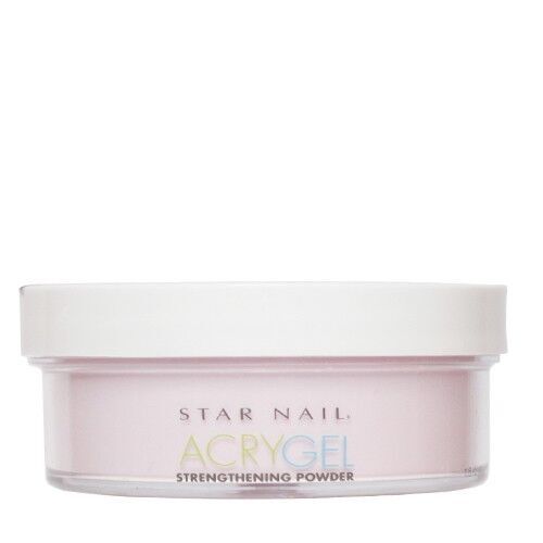 STAR NAIL AcryGel Strengthening Powder acrylic gel Clear/White/ Pink 1.6 oz