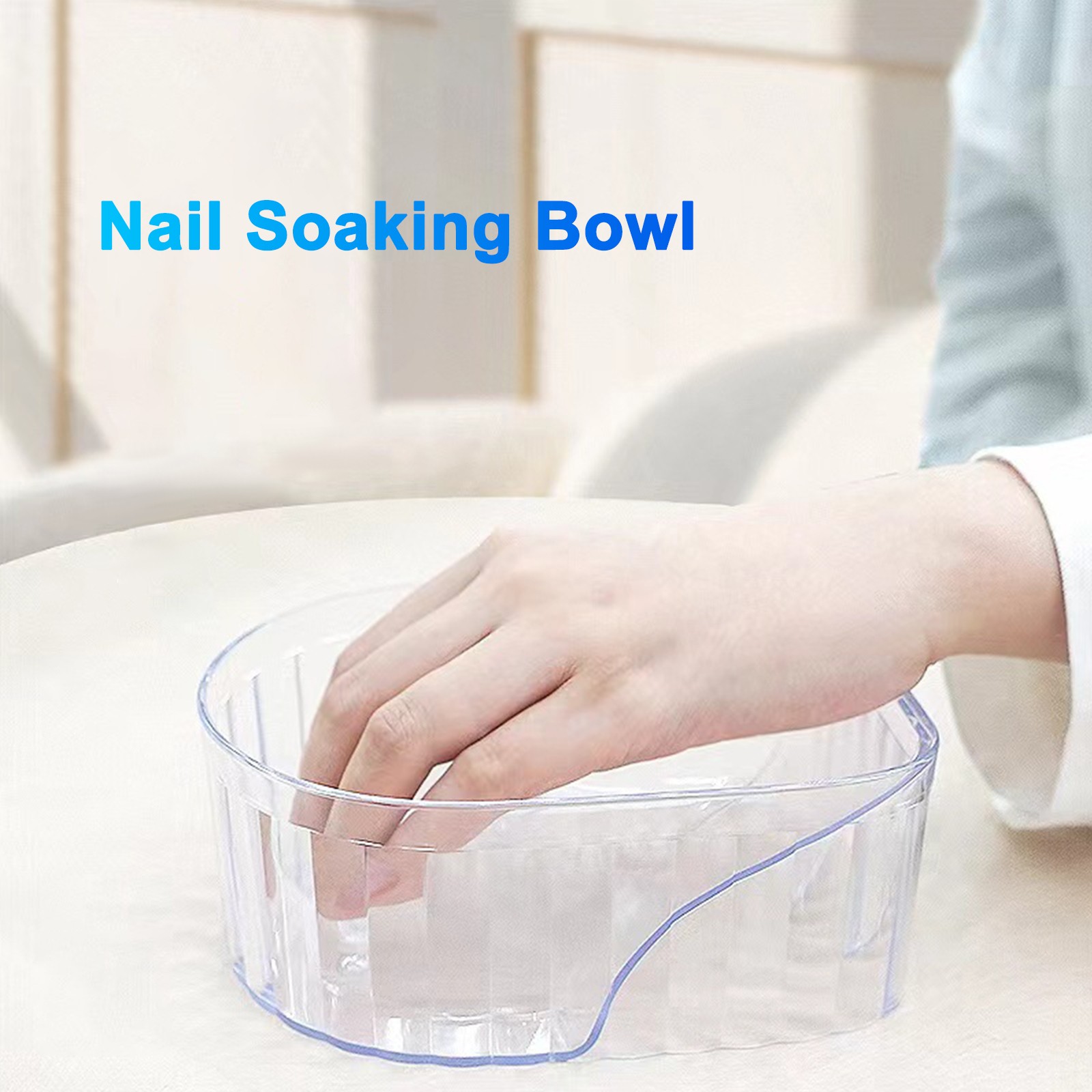 Nail Soaking Bowl Acrylic Manicure Transparent
