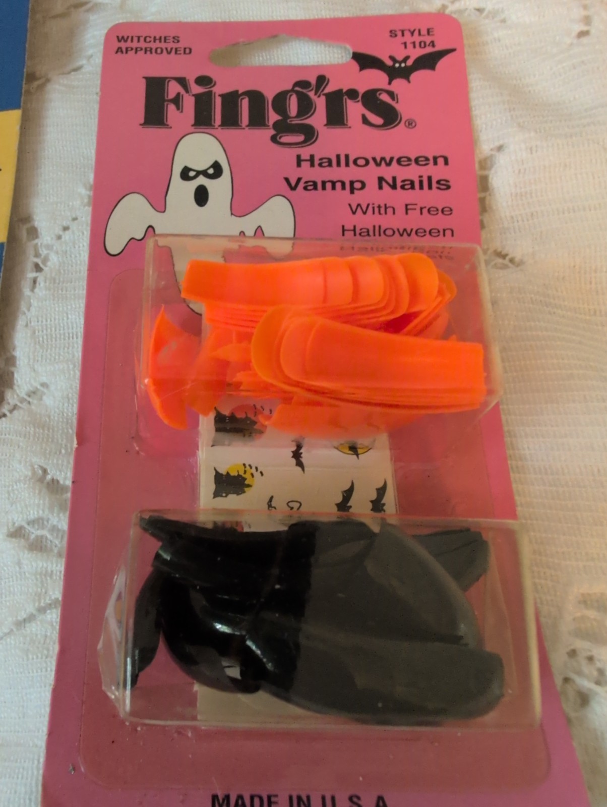 FING’RS HALLOWEEN VAMP NAILS + DECALS nail art orange black and MORE !!!!!!