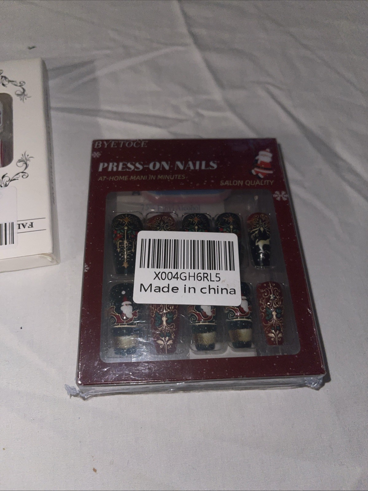Press On nails Lot Of 3 Packs / Christmas / Green / Flowers