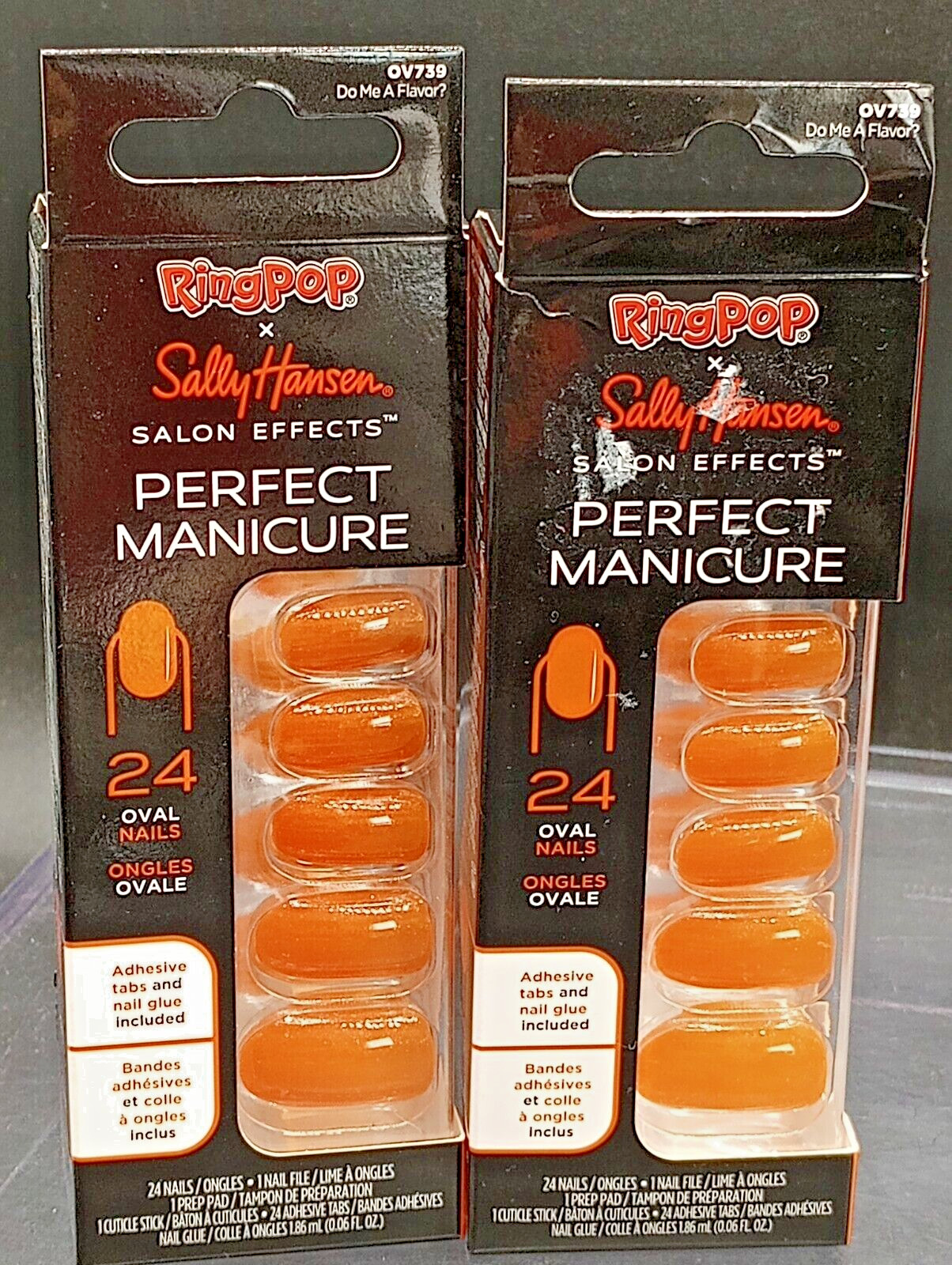 (2 Pack) Sally Hansen – Ring Pop Press-On Nails #OV739 Do Me A Flavor -24 Ct. Ea