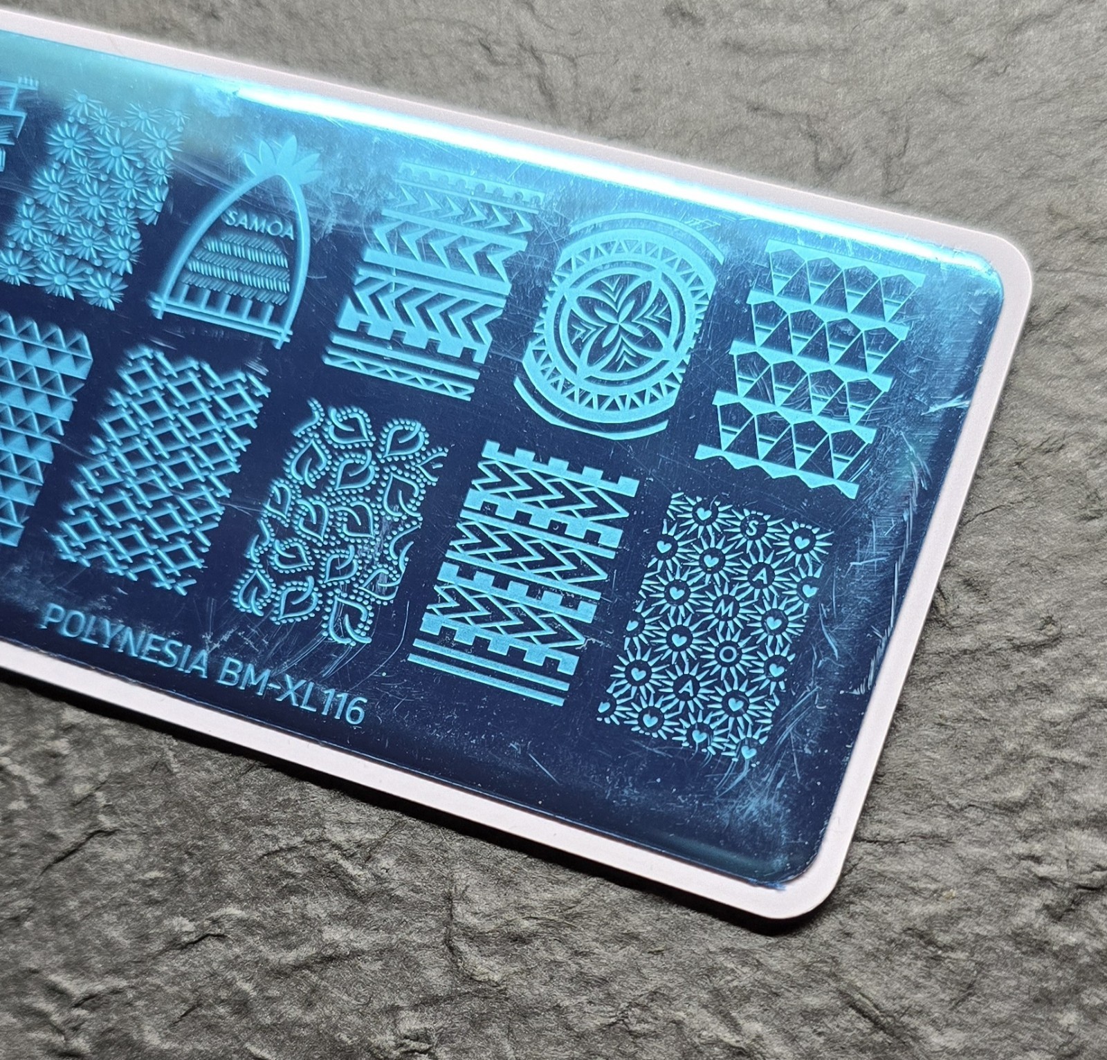 HTF Maniology Bundle Monster Polynesia BM-XL116 Samoa Oceania Nail Stamp Plate