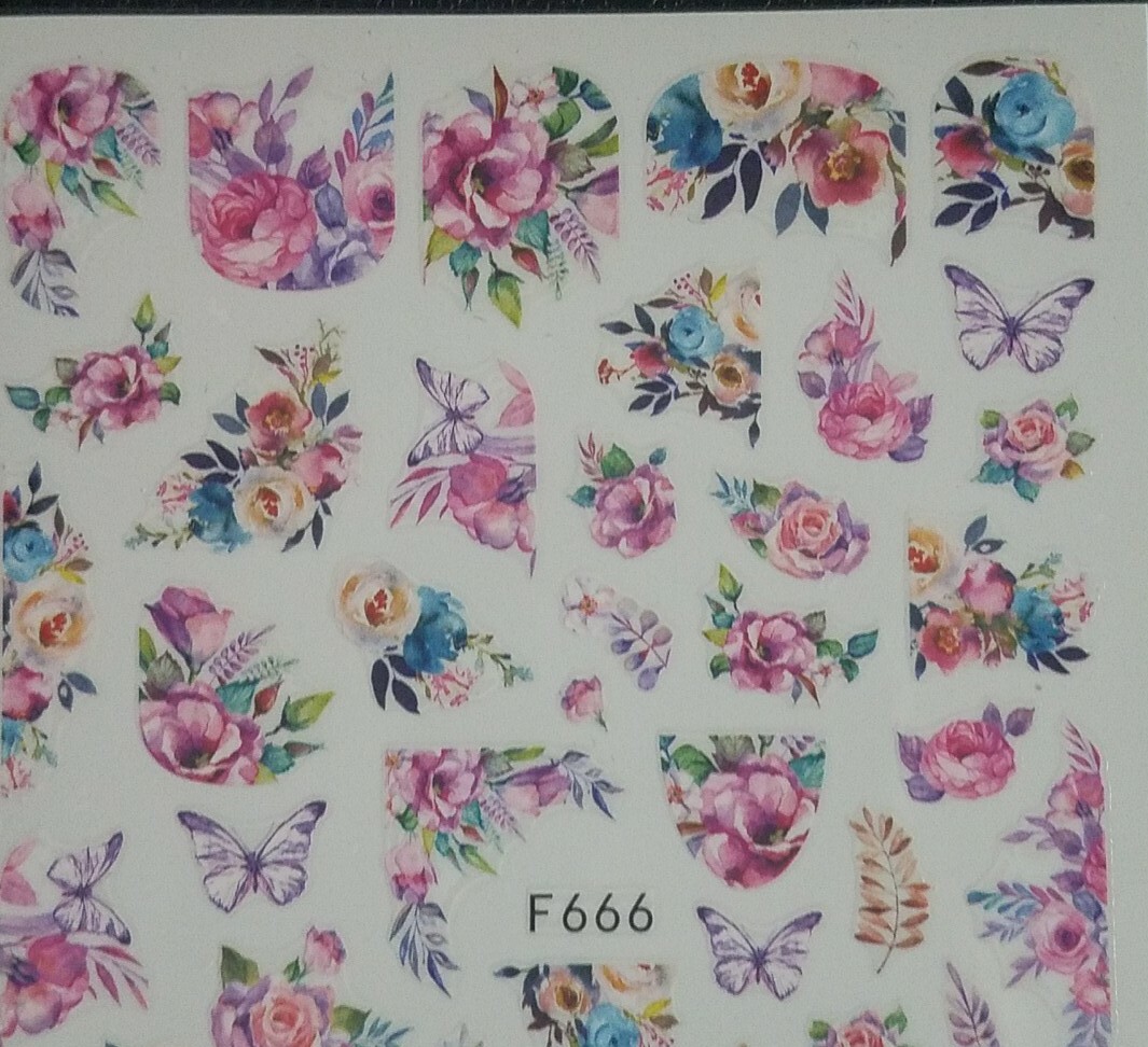Pretty Flowers Nail Stickers