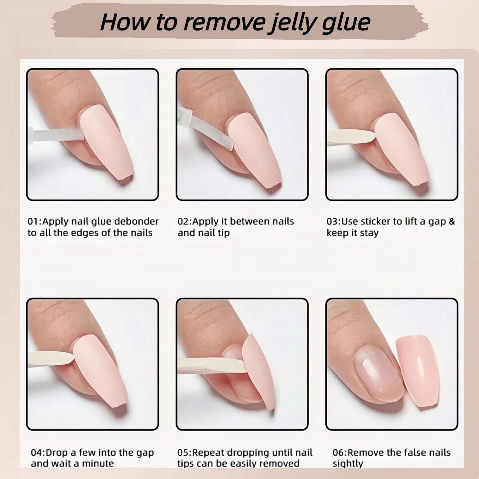 Almond Press on Nails Medium – 10pcs 3D Handmade Press on Nail French Tip Sty…