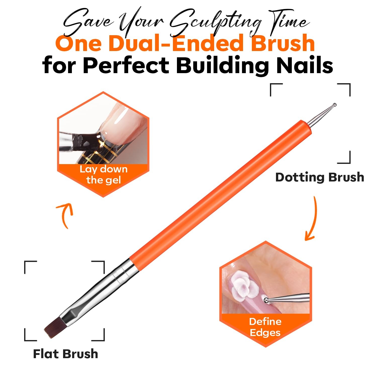 Nail Art Practice Tips Builder Nail Gel French Tip, 10-in-One