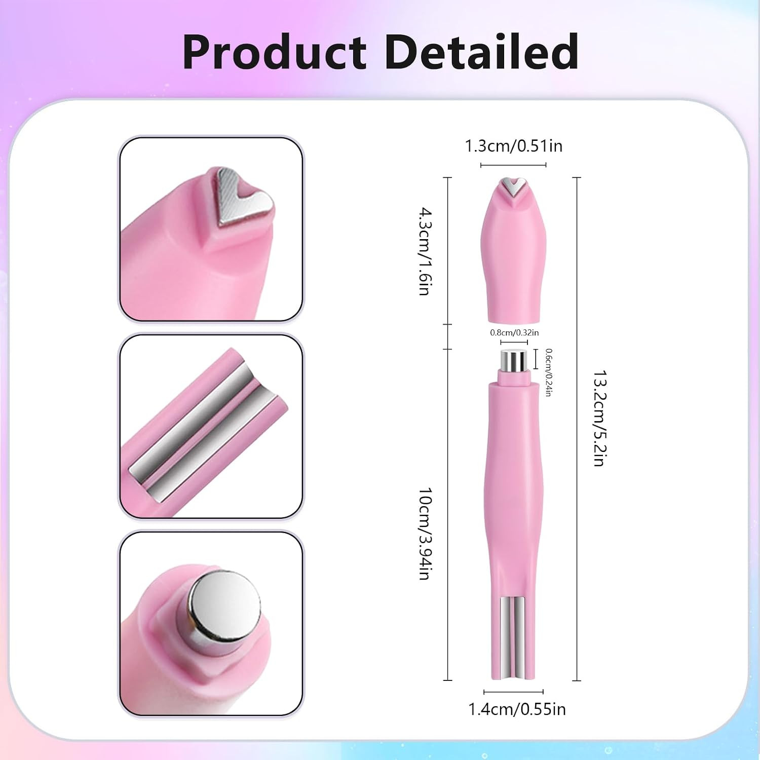 3 in 1 Cat Eye Magnet for Nails, Upgraded Nail Magnet Pen with Strong Magnet for