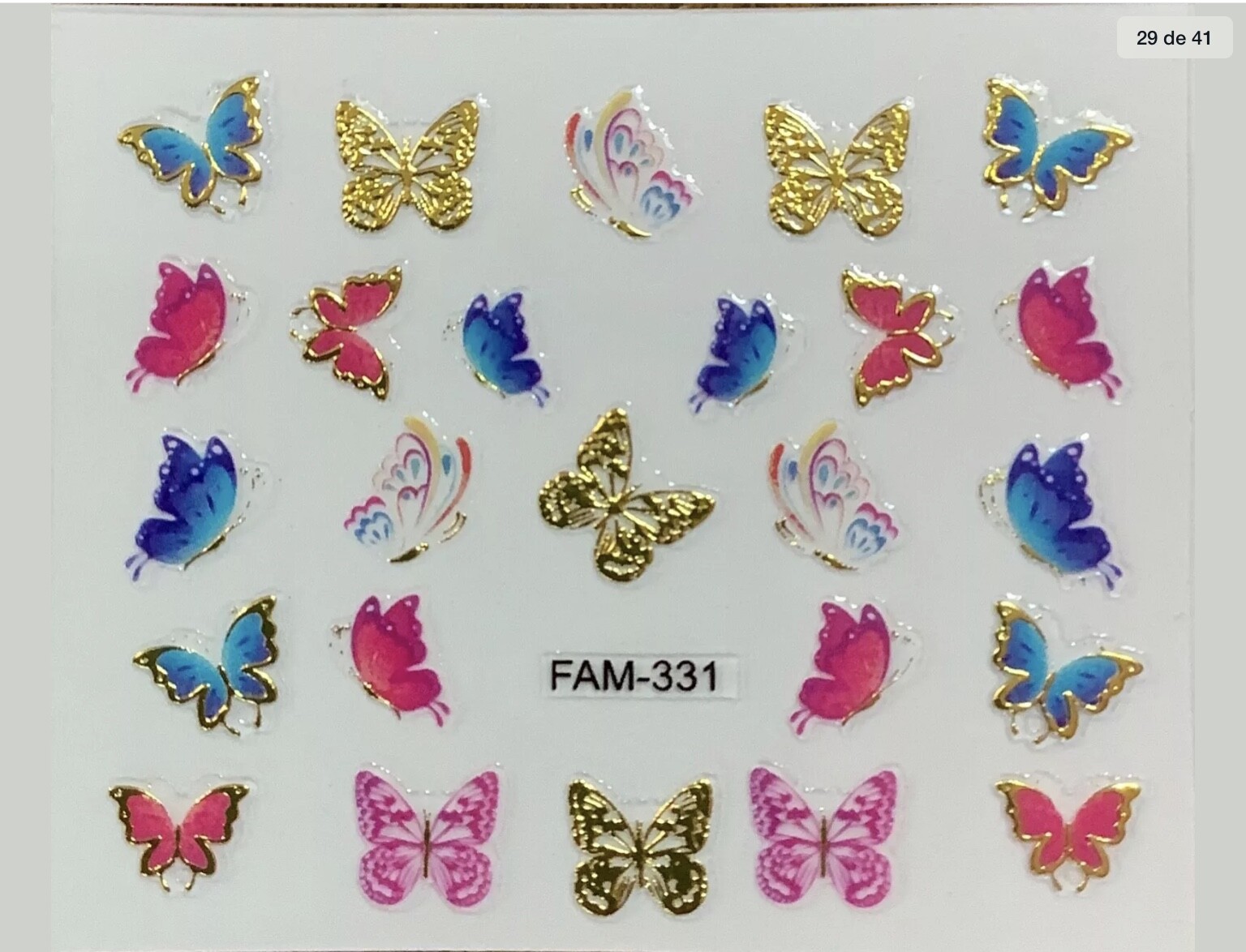 Nail Stickers 5 Sheet LOT FREE Shipping + Buy 2 get Extra Stickers Random Design