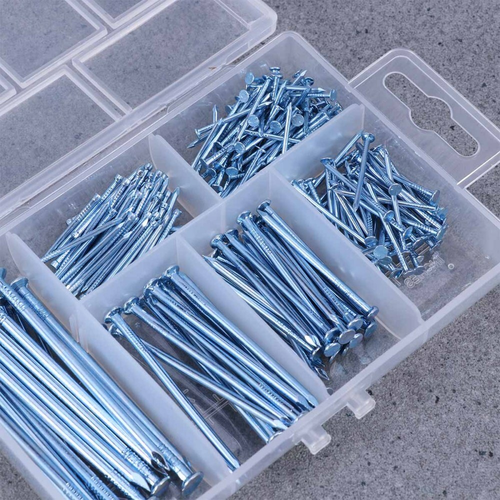 280PCS Coffin Nails Picture Hanging Nails Woodworking Round Head Iron Nails