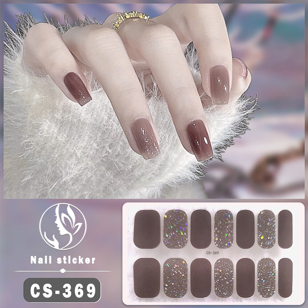 Nail Art Stickers Self-Adhesive DIY Stylish Nail Wraps Full Cover Stickers