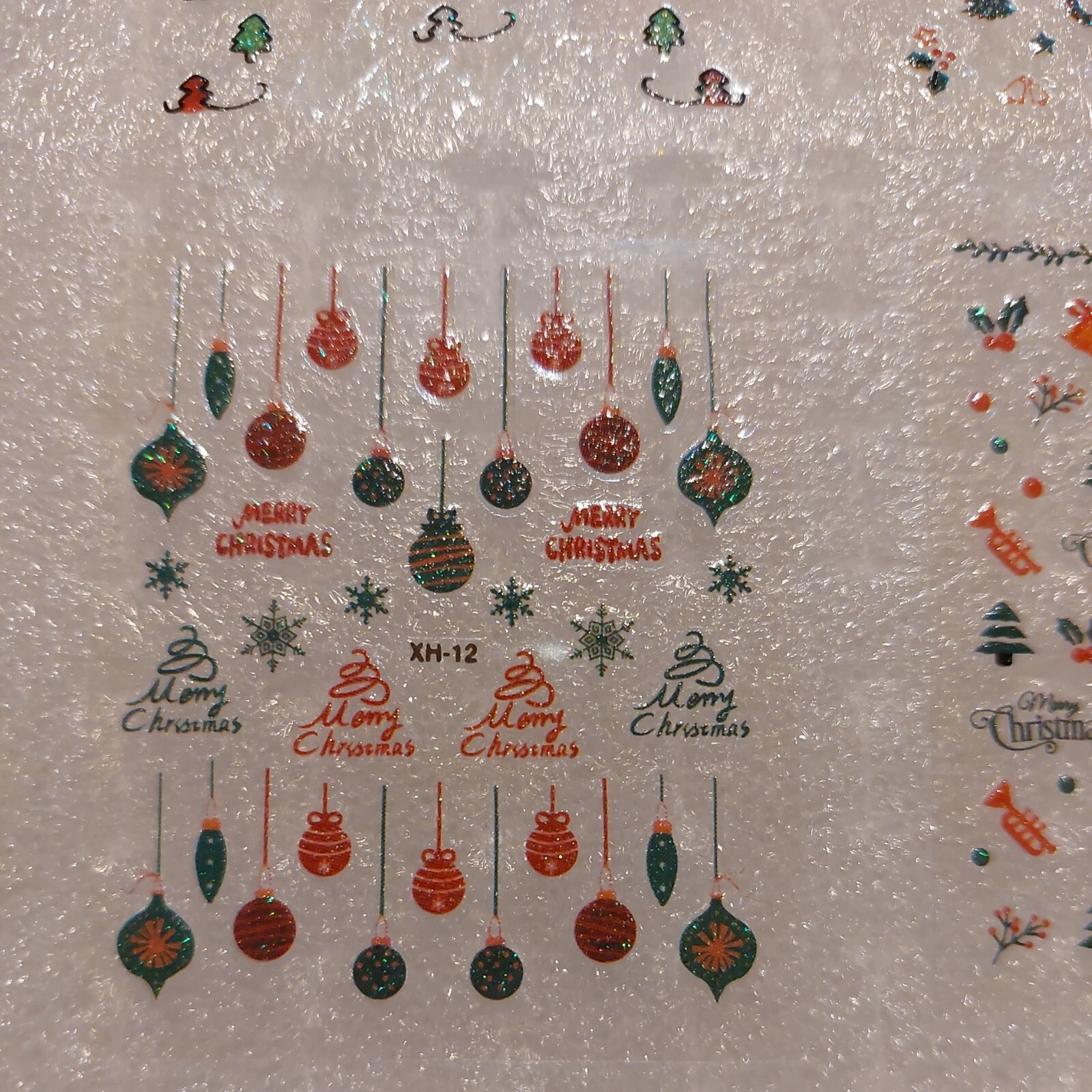 4 X Small Sheets Of Christmas Nail Art Stickers (Dn154) New