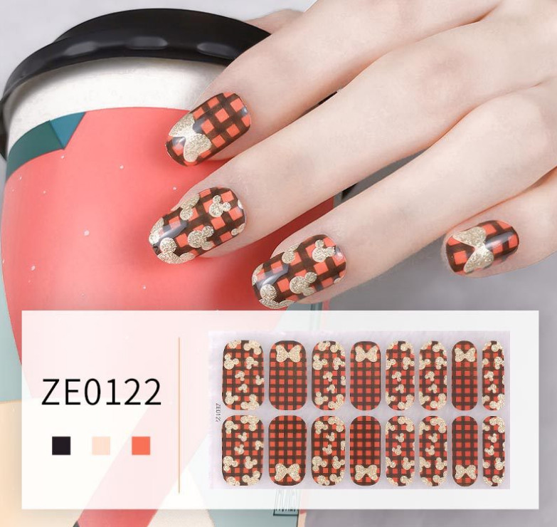 3D Nail Art Wraps Stickers Mermaid Rabbit Star Flower Manicure Self Stick NH1