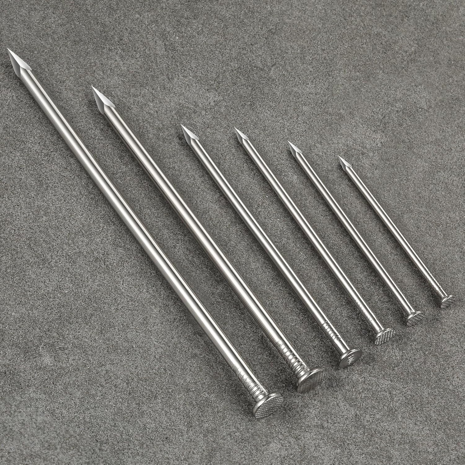 Rust-Resistant 430-Piece Stainless Steel Nails Kit: Perfect for Home and Garden