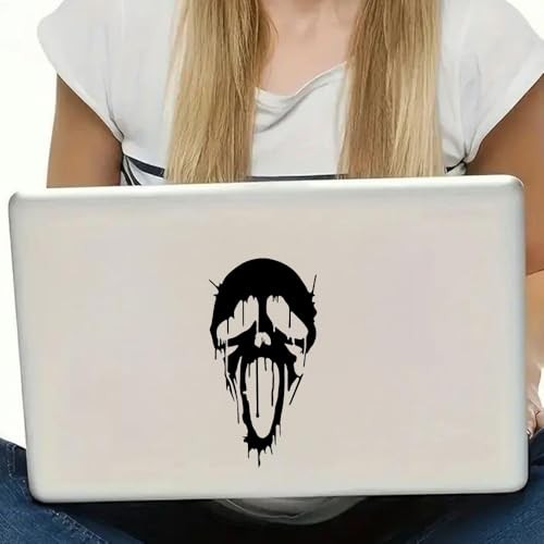 2pcs Ghost Horror Stickers, 3.74″x7.09″, Suitable for Car Windows, Black