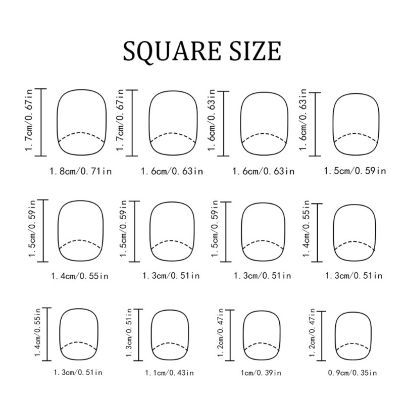 24pcs Short Square False Nail Glittering Maple Leaf Pattern Not Need Tools
