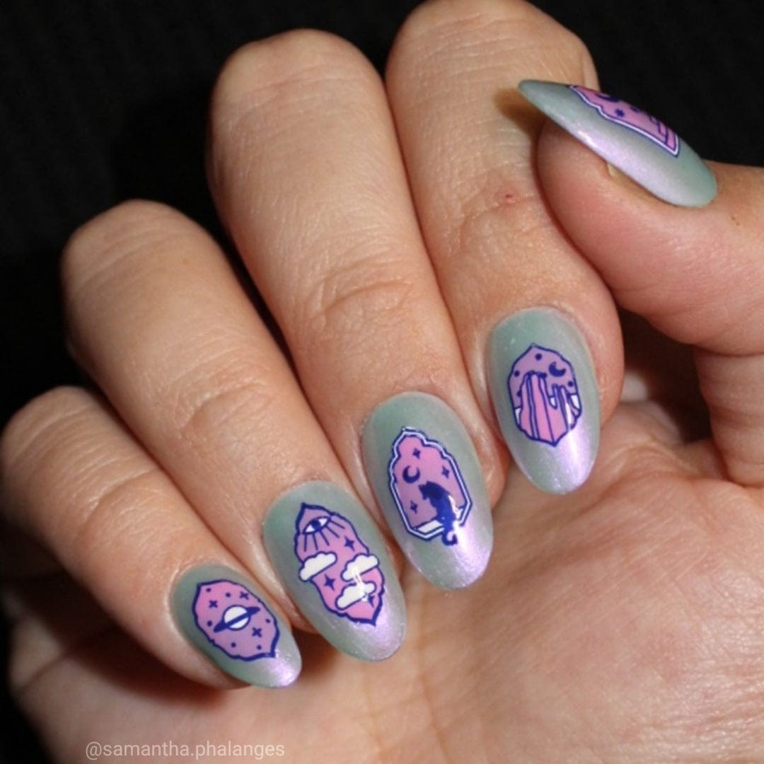 Maniology nail stamping plate MXM141 Mxm 142 MANI X ME SUBSCRIPTION ONLY LIMITED