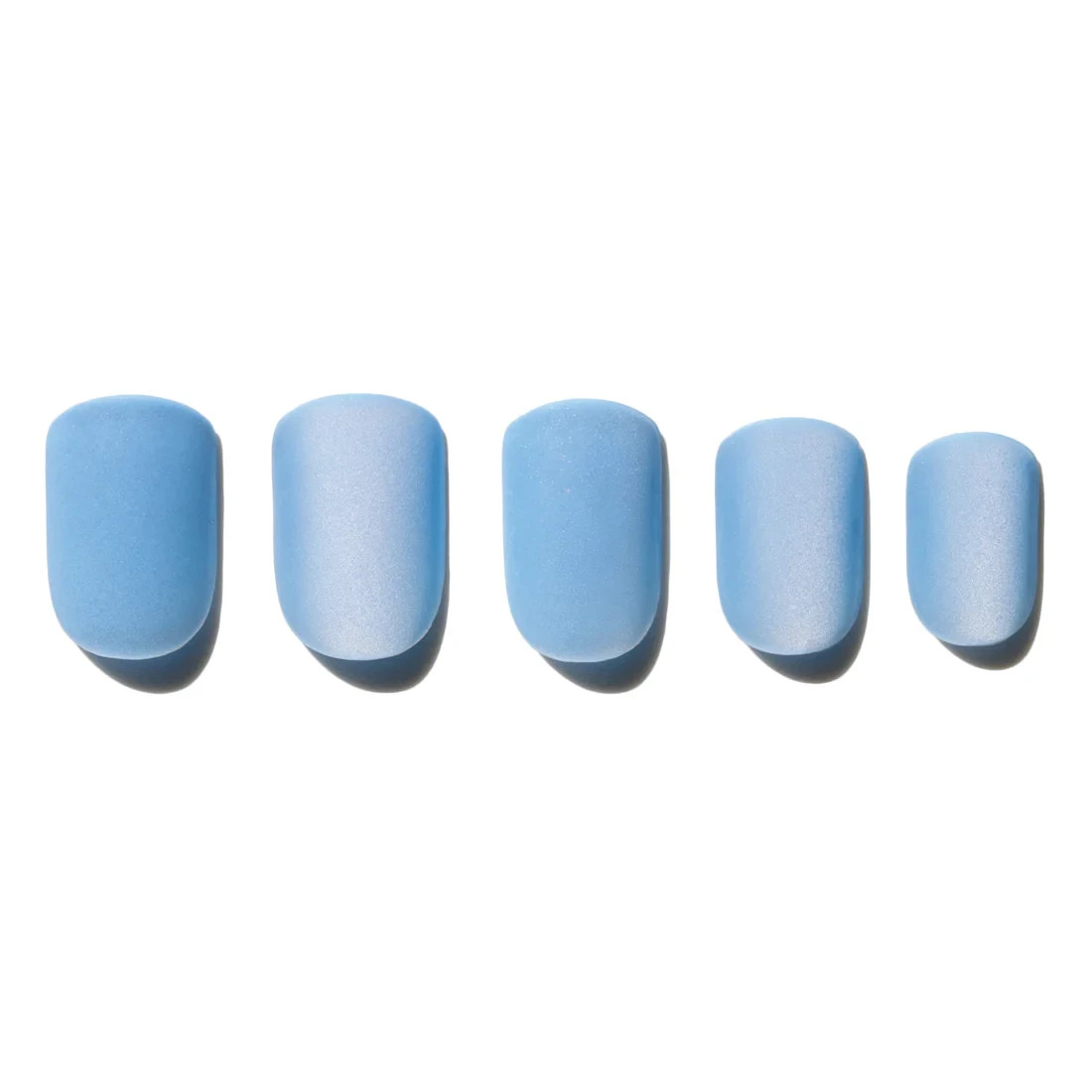 Hello Love Press On Nails – Queen at Eighteen – Matte- Light Blue – Short Square