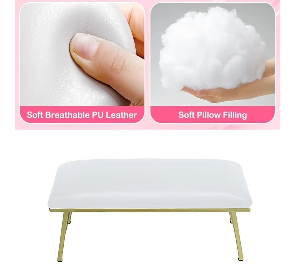Nails Armrest Table Arm Rest Cushion Sturdy Nail Stand Soft Nail Feet Rest…